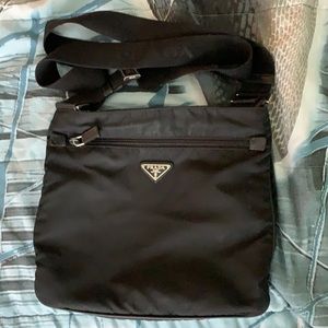 Authentic Black nylon Tessuto Prada bag